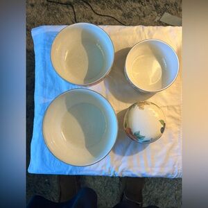 Mikasa Country Classics Ceramic Nesting Bowl Set - 4 Piece